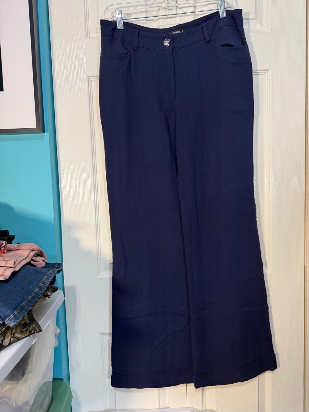 Absolu Paris Women’s Navy Wide-Leg Pants